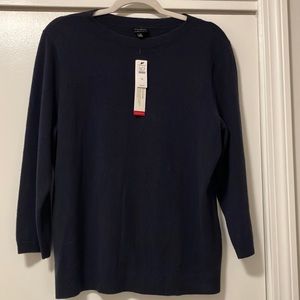 New with tags pure cashmere navy sweater